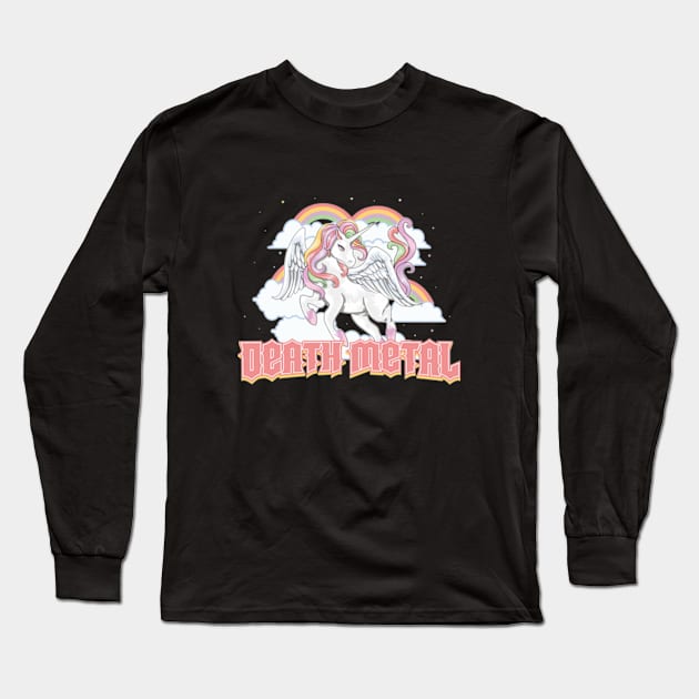 Death Metal Long Sleeve T-Shirt by Bananagreen